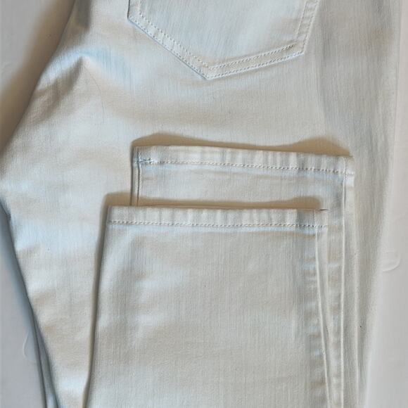 J. Jill Denim Authentic Fit Slim Ankle Stretch White Sz 10 Casual Cotton Office - Picture 11 of 12